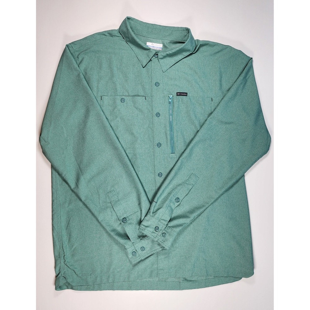 Columbia Men's Omni-Wick Fishing Hiking‎ Utility Shirt XL Tall Size XLT